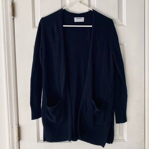 Women's Black Cardigan Sweater with Pockets